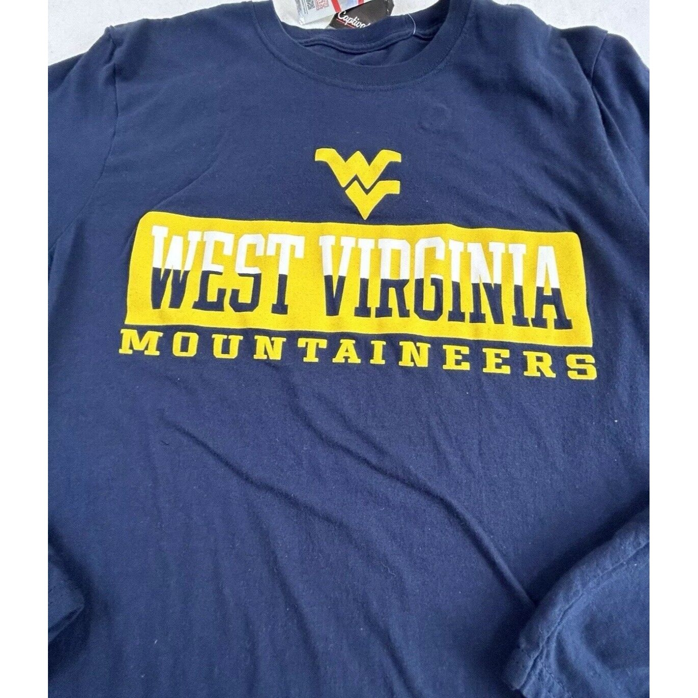 West Virginia Mountaineers Ncaa Football Tailgating Medium Football New Tee Long